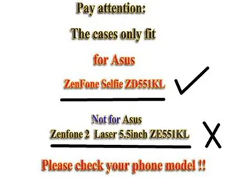 Mäkký Silikónový Ochranný Zadný Kryt Prípadoch pre ASUS ZenFone Selfie ZD551KL Z00UD Z00UDB TPU Mobilný Telefón Prípade Para Black