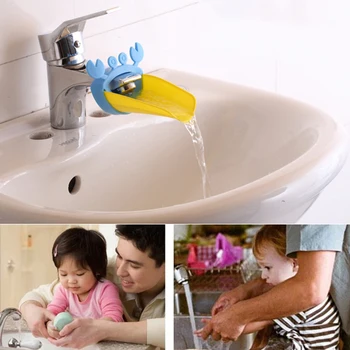 1 ks Radi, Zábavné Zvieratá, Kohútik Extender Dieťa Vane Deti Umývanie Rúk Kúpeľňa Umývadlo Darček Módne a Pohodlné umývanie rúk