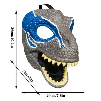 Dinosaur World Maska s Otvorením Čeľuste Tyrannosaurus Rex Halloween Cosplay Kostým Detský Večierok, Karneval, Rekvizity Plnú Hlavu Prilbu