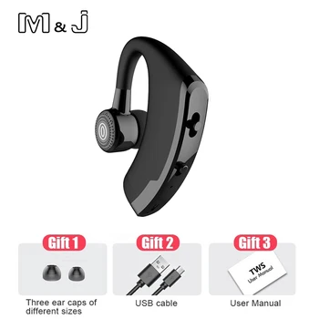 M&J V9 Handsfree Business Bluetooth Slúchadlá S Mikrofónom Ovládanie Hlasom Bezdrôtový Bluetooth Headset Pre Pohon Potlačením Hluku