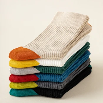 2021 pánske Zimné Ponožky Nové Módne 1 Pár Priedušná Čistej Bavlny Teplé Bežné Vysokej Kvality Jeseň Športové Ponožky Pre Mužov Trendy