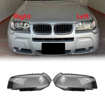 Na BMW X3 E83 2006-2010 Svetlometu Shell Tienidlo Lampy Transparentný Kryt Objektívu Kryt Svetlometu