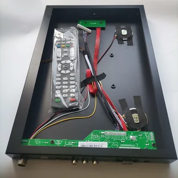 TV Radič rady AV kompatibilný s HDMI USB, VGA +Hliníkovej zliatiny kovov prípade panel zadný kryt a box pre univerzálny Panel Displeja LCD