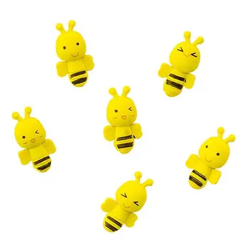2 ks Mini Roztomilý Bee Kaučuku, Gumy Tvorivé Hmyzu Ceruzka Gumu pre Deti Darček Študent Kreslenie Kawaii kancelárske potreby Materiál Lech