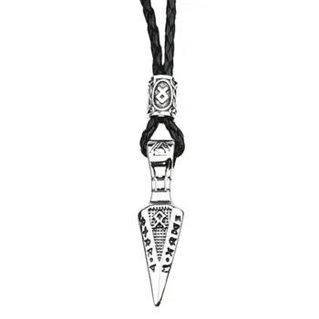 Z nehrdzavejúcej ocele Valknut Rune prívesok náhrdelník Nordic viking rune s odin meč Gungnir Amulet s darčeková taška