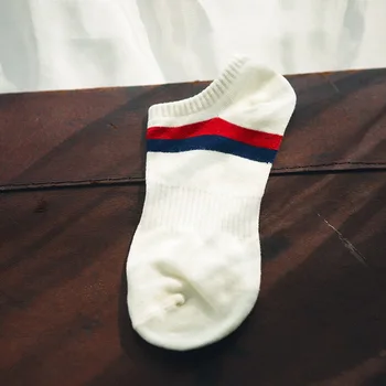 Veľkosť pánske Ponožky Jar Leto Športové Priedušná Vybavené Pruhované Členok Ponožka Darčeky pre Mužov Meias Plus Veľkosť 44 45 46 47 Sox