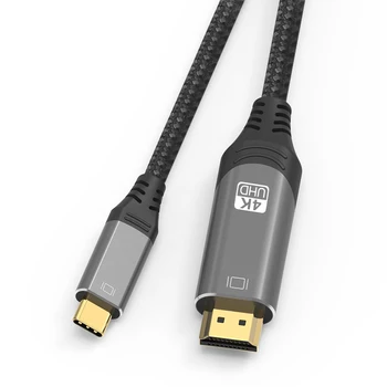 1m 2m USB C, HDMI Kábel 4K Typu C, HDMI Thunderbolt3 Converter pre MacBook Huawei Mate 30 Pro USBC HDMI Adaptér, USB Typ-C, HDMI