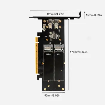 Rozširujúca Karta IHyper M. 2 X16 NA 4X NVME PCIE3.0 GEN3 X16, 4*NVME RAID KARTY PCI-E VROC KARTY RAID Hyper M. 2X16 M2X16 4X