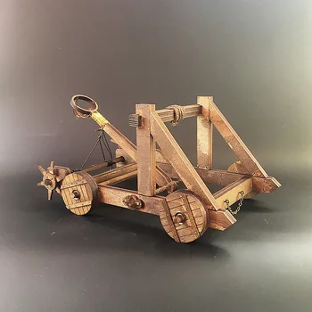Staroveké Model Chariot (Catapulta Stroj) Drevené Obliehanie Auto Rodič-dieťa Interakcie Hračky Prijať Drop Shipping