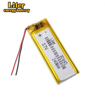 3.7 V,240mAH,301645 polymer lithium ion / Li-ion batéria pre GPS,mp3,mp4,mp5,dvd,bluetooth,model hračka mobile bluetooth