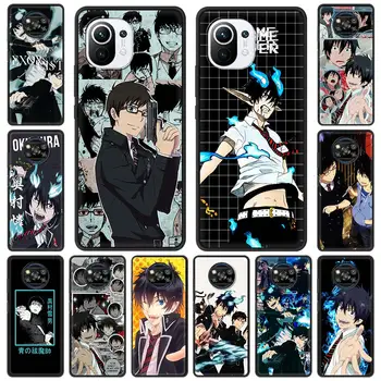 Blue Exorcista Okumura Yukio Anime Pre Xiao Mi Poco X3 NFC M3 Pro Poznámka 10 Lite 11 10 TON Pro 5G 9T Black Telefón Prípade Luxusné Kryt