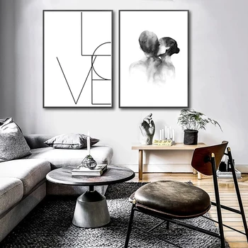 Moderný Minimalistický Plátno na Maľovanie na Stenu Umenie Plagátu a Tlač Nordic Abstraktné Leaf Citát Obrázok pre Domova Obývacia Izba Dizajn