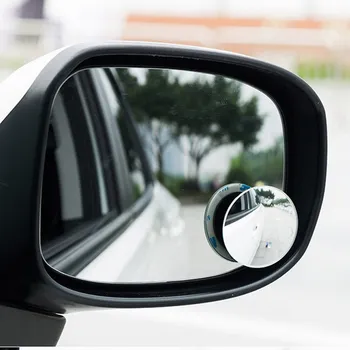Nastaviteľné Auto Zrkadlo 360 Široký Uhol Mŕtve Zóny Kolo Vypuklé Zrkadlo Auto Vozidla Side Blind Spot Zrkadlo Bez Obrúčok Spätné Zrkadlo