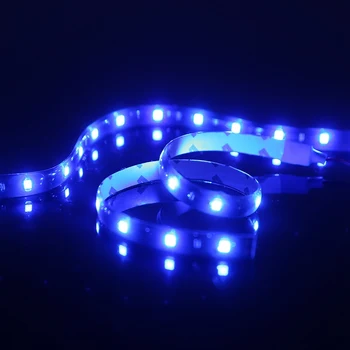 4pcs 30 cm Modrá 3528 15 SMD LED Flexibilné, Ľahké Nepremokavé Pre Domáce Vonkajšie Auto High Power LED Pásy Trubice Dekoratívne Lampy