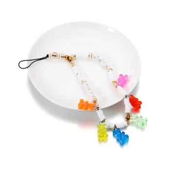 10Pcs Candy Farby Gummy Mini Medveď zobrazili kľúčové tlačidlá Pre Výrobu Roztomilý Náušnice, Prívesky, Náhrdelníky Keychains DIY Tvorivé Šperky Hľadanie