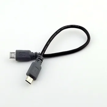1pc Micro USB Typ B Male Micro B Samec 5 Pin Converter OTG Káblik Dátový Kábel 20 cm