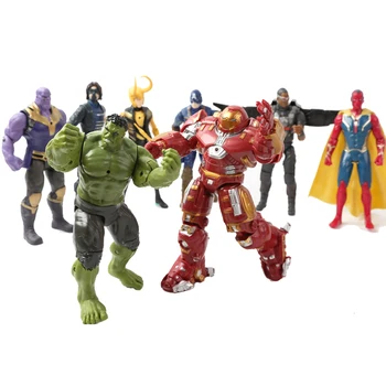 16 cm Marvel Avengers Akčná Hračka Údaje Super Hrdina Model Bábiky Iron Man Spiderman Hulk Thor Thanos Deti Hračka Darček k Narodeninám