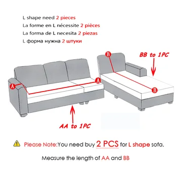 Hrubé farbou velvet kreslo gauč kryt flexibilné univerzálne gauč kryt all-inclusive rohu L-tvarované operadlo pohovky kryt S101