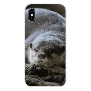 Pre Apple iPhone X XR XS 11Pro MAX 4S, 5S 5C SE 6 7 8 Plus ipod touch 5 6 roztomilý Vydra riečna voda zvierat Príslušenstvo Telefón Prípadoch Zahŕňa