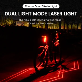 Cyklistické Svetlo USB Nabíjateľné Vodotesný LED Výstražné Svetlo Noc Bicykel zadné svetlo Bezpečnostné Upozornenie Sedlo na Bicykel Accessorie