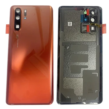Originál Kryt Batérie Späť Zadné Dvere Bývanie Prípade Huawei P30 Pro P30Pro Zadný Kryt s Kamerou Rám Logo Náhradné Diely
