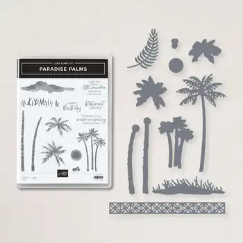 Pláž Coconut Tree Rezanie Kovov Zomrie & Pečiatky Zápisník DiaryDecoration Razba Šablóny DIY Pohľadnice Ručné 2022