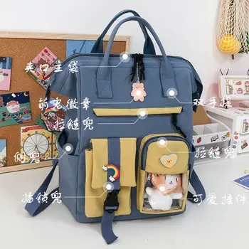 Veľkú kapacitu školskej žena strednej školy študent batoh Japonský malé čerstvé dievča farba Harajuku INY cestovný batoh