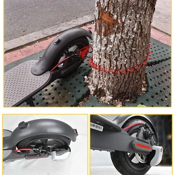 Bicykel, Skúter Disk Lock Brzdy Kotúčové Kolesá Locker Anti-theft Oceľový Drôt Zámok Pripomienka Kábel na Motocykel Príslušenstvo