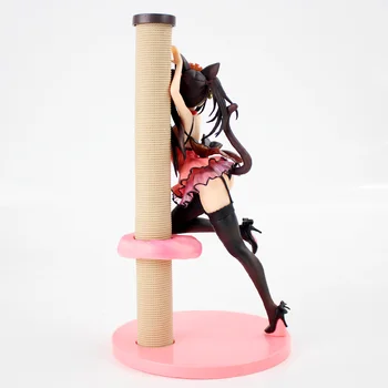 24 cm Anime Tokisaki Kurumi Mačka Ucho Socha 1/7 Rozsahu Namaľovaný Obrázok PVC Model Hračky