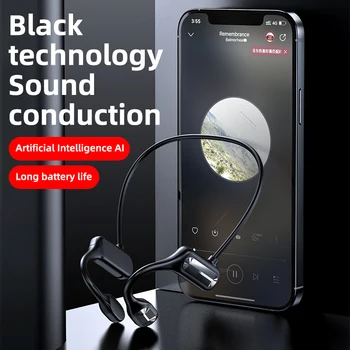 Pre Xiao Huawei Apple Bezdrôtové Slúchadlá Kostné Vedenie Zvuku Stereo Bluetooth Vodotesné Slúchadlá Audio Mp3 S Hudbou Mikrofón