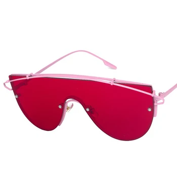 Ovesized slnečné Okuliare pre ženy a muži Móda Extra Veľké Oko nosenie na predaj s puzdrom vo Vysokej Kvalite Dizajnér Okuliare Červené Ružové