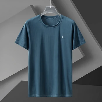 Plus Veľkosť 10XL-3XL Muži 5 Štvrťroku Rukávom (T-shirts) Lete Muž 5XL Voľné Priedušná Útulný Tlač kórejský Módne Ulzzang Streetwear
