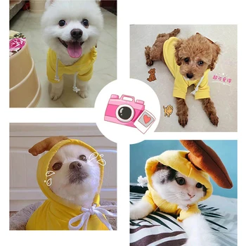 Roztomilý Ovocie Tvar Psie Oblečenie v Zime Teplé Hoodies Pet Oblečenie pre Malé Psy Buldog Chihuahua Kostým Bunda Šteňa Mačka Oblečenie