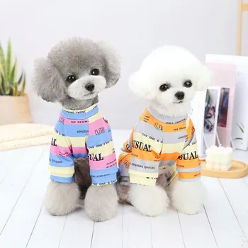 Nové Psa Oblečenie, Pyžamá Malý Pes Kostým Kombinézach Plne Pokryté Brucho Oblečenie Pre Teddy Chihuahua