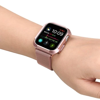 Hodinky puzdro pre apple hodinky 44 mm 40 mm iwatch apple hodinky série SE 6 5 4 3 2 1 Anti-jeseň Ochranný kryt, Príslušenstvo