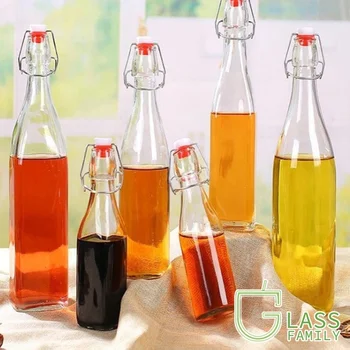 GF Prázdnych Fliaš Piva Swing Top Sklenených Fliaš Home Varenie Fľaše pre Kombucha Vodný Kefír Varenia Vanilkového Extraktu Drinkware