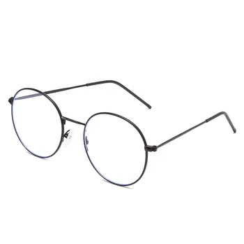 Okrúhly Rám Kov Optické Okuliare Muž 2020 Vintage Anti Modré Svetlo Okuliare pre Ženy, Transparentné, Jasné Oculos Ženský Gafas