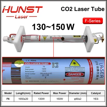 Hunst EFR F6 130~150W Co2 Laser Dĺžka Trubky 1650mm Priemer 80mm Laser na Čítanie Pre Co2 Laser Cutter Rytie Stroj
