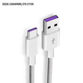 5A USB Typu C, Kábel USB 3.1 Rýchlo Nabíjačka, Dátový Typ-C Striebro Supercharge Kábel USB, C Kábel pre Huawei P10 P20 Pro Mate 10