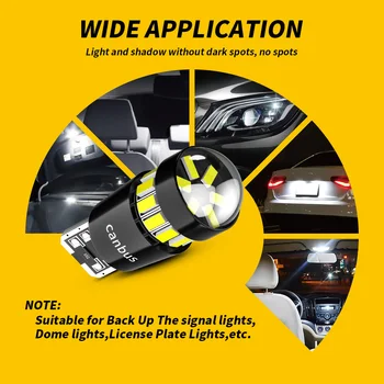 DXZ 2KS W5W T10 LED Žiarovky Objektív 18SMD 12V WY5W Canbus Auto Odbavenie Interiéru Dome Parkovanie Signalizačné Svetlo pre BMW, Audi Mercedes