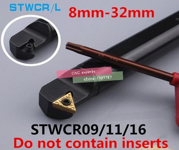 1PCS S08K-STWCR09 S10K-STWCR11 S12M-STWCR11 S16Q-STWCR11 S20R-STWCR16 S25S-STUCR16 S32T-STUCR16 STWCL11 8 mm-32 mm CNC sústružnícke nástroje