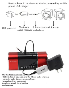 4.0 Kompatibilný Adaptér USB Audio Vysielač, Prijímač, Modul Typu C OTG OTG Poplatok Splitter Converter Pre Telefón