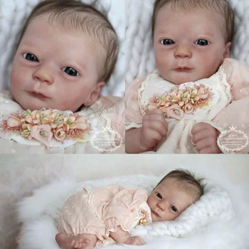 17 Palcové Ashley Hore Premie Veľkosť Reborn Baby Doll Auta Populárne Mäkké Realisticky Sviežu Farbu, znovu sa narodiť Dieťa, Bábika 43 cm