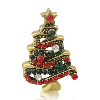Nové Kozmetické Zlaté Farebné drahokamu Vianočný stromček 20 MM Kovové modul tlačidiel pre DIY 18 mm modul šperky veľkoobchod KZ3379