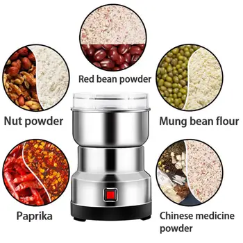 Multifunkčné Rozbiť Stroj Coffee Bean Brúska Elektrická Obilniny Mlynských Korenie Bylina Brúsenie Nástroj Matica Coffee Bean Korenie