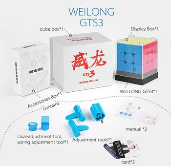 [Picube]Kocka GTS3M MoYu Weilong GTS V3 M LM 3x3x3 Magnetické Magic Cube Puzzle GTS 3 M 3x3 GTS2 M Rýchlosť cubo magico eudcation Deti