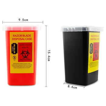 3 Farby Čepeľ Recyklácie Bin Holičstvo Príslušenstvo Holenie Žiletku Dispozícii Prípade Jednorazové Žiletky Recyklácie Úložný Box