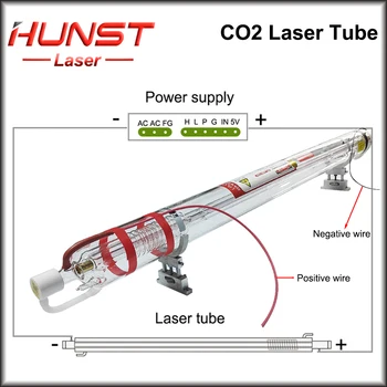 Hunst EFR F4 100~120W Co2 Laser Dĺžka Trubky 1450mm Priemer 80mm Laser na Čítanie Pre Co2 Laser Cutter Rytie Stroj