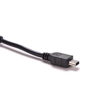 Nový 10 cm Čierne Mini 5pin USB Samec Na USB 2.0 Typu A Female OTG Host Kábel Adaptéra OTG Kábel Pre mobilný telefón, Tablete, MP3, MP4, Fotoaparát