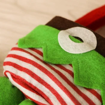 Cute Santa Claus Nohavice Zelené Santa Elf Vrecko Na Vianočný Liečbu Candy Tašky Na Víno Osadenie Fľaša Darčeková Taška Vianočné Dekorácie